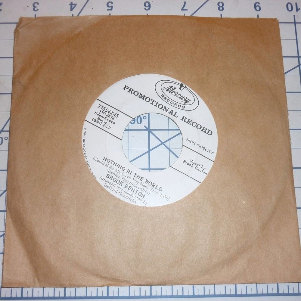 Brook Benton Nothing In World This Time Of The Year 45 RPM Promo Mercury 71554